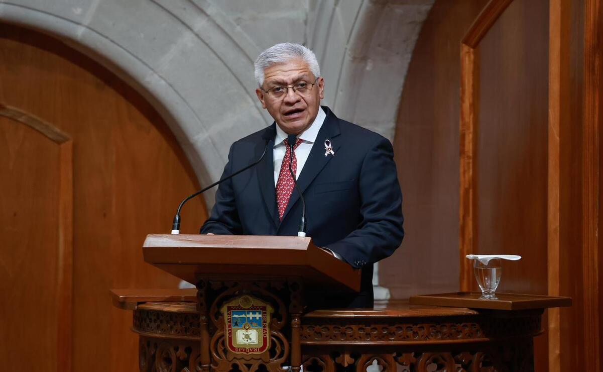 Cristóbal Castañeda Camarillo, secretario de Seguridad / Foto Alejandro Vargas