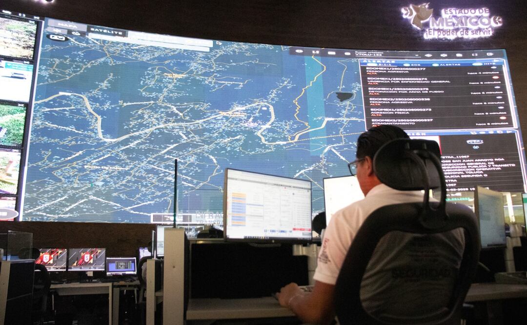 El C5 del Estado de México opera las plataformas digitales 'Kalan' y 'Murphy', herramientas clave para la prevención y combate al delito en la entidad. Foto: Especial