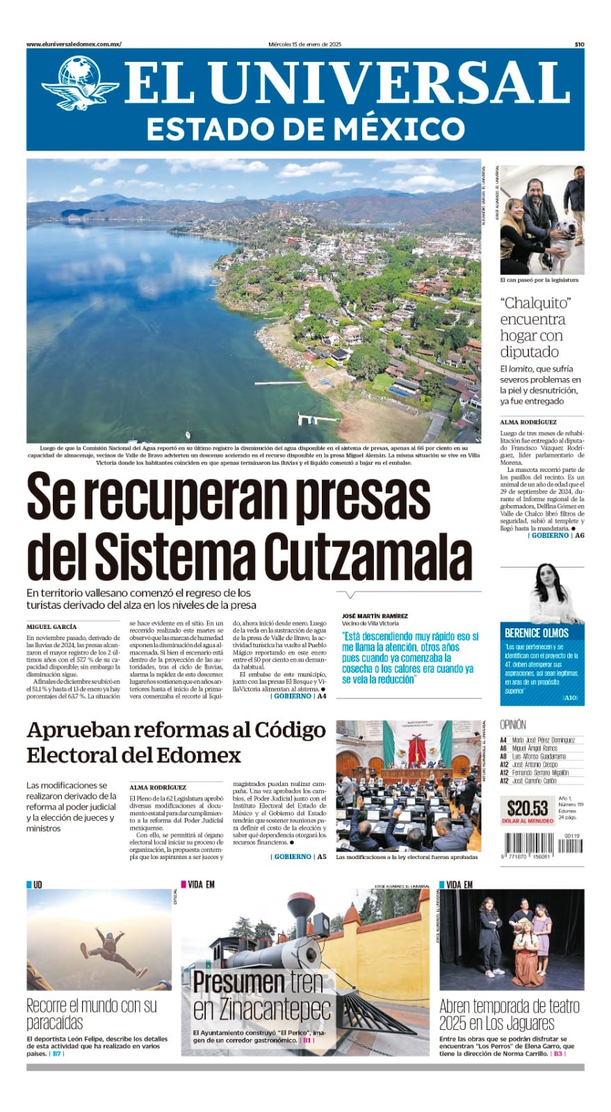 Portada Edomex 15 de enero de 2025
