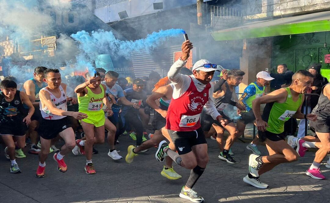 San Mateo Atenco cierra el año con su carrera de 6K. Foto: Hanna Santillán