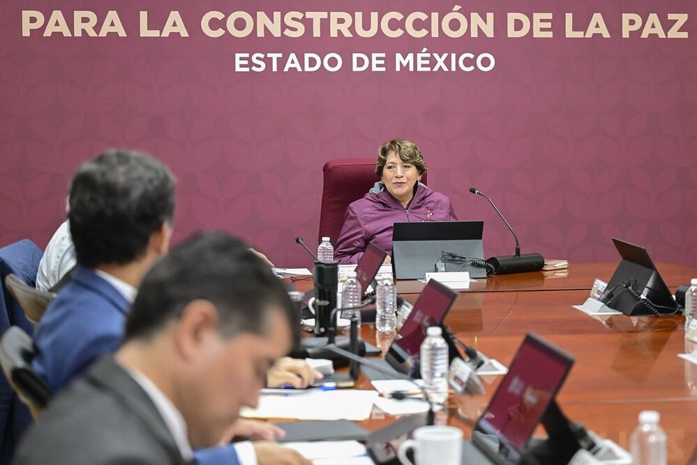 Delfina Gómez Álvarez resaltó el avance en materia de seguridad. Foto: Especial