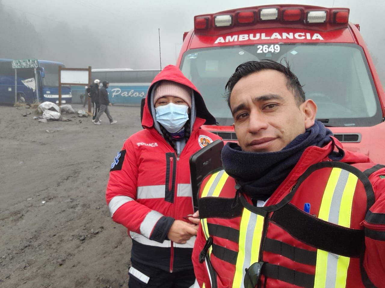 Cuerpos de emergencia se mantienen en la zona para atender eventualidades. Foto Especial