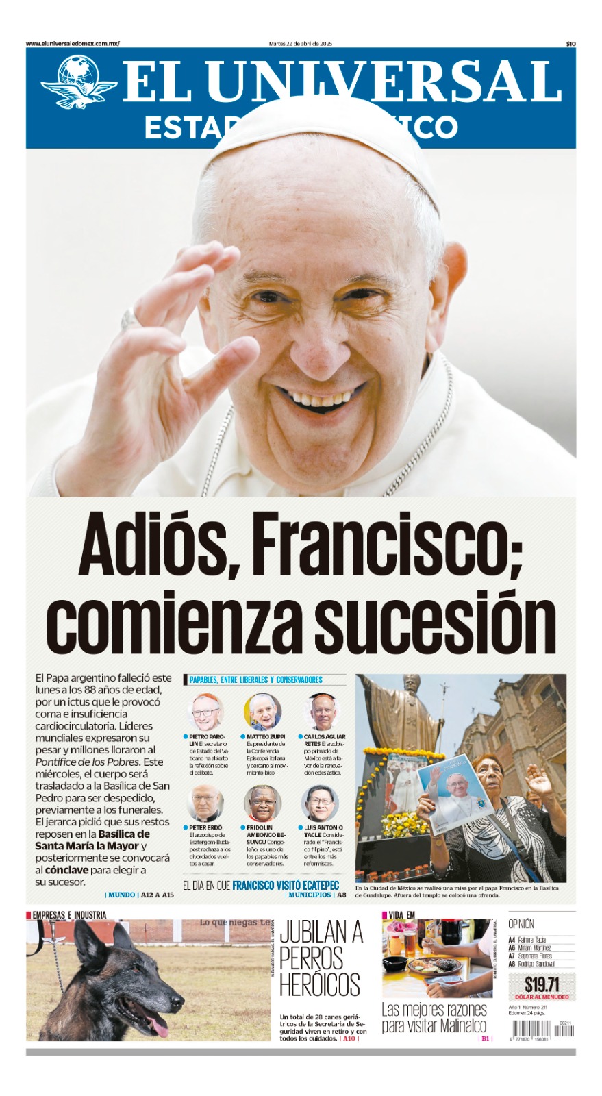 Portada Edomex 22 de abril 2025