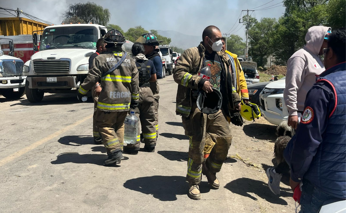 Contaminación en el Valle de Toluca por incendio en Xonacatlán Foto: Karen Aldama