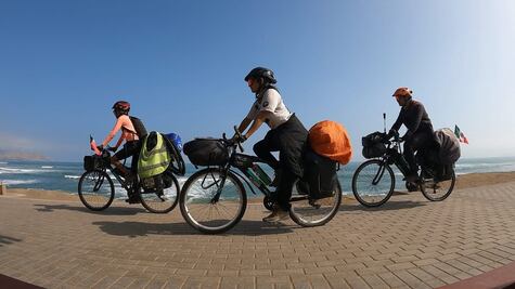 ¡Naucalpenses al fin del mundo! Abi, Angy y Goros llegan a Tierra del Fuego en bici