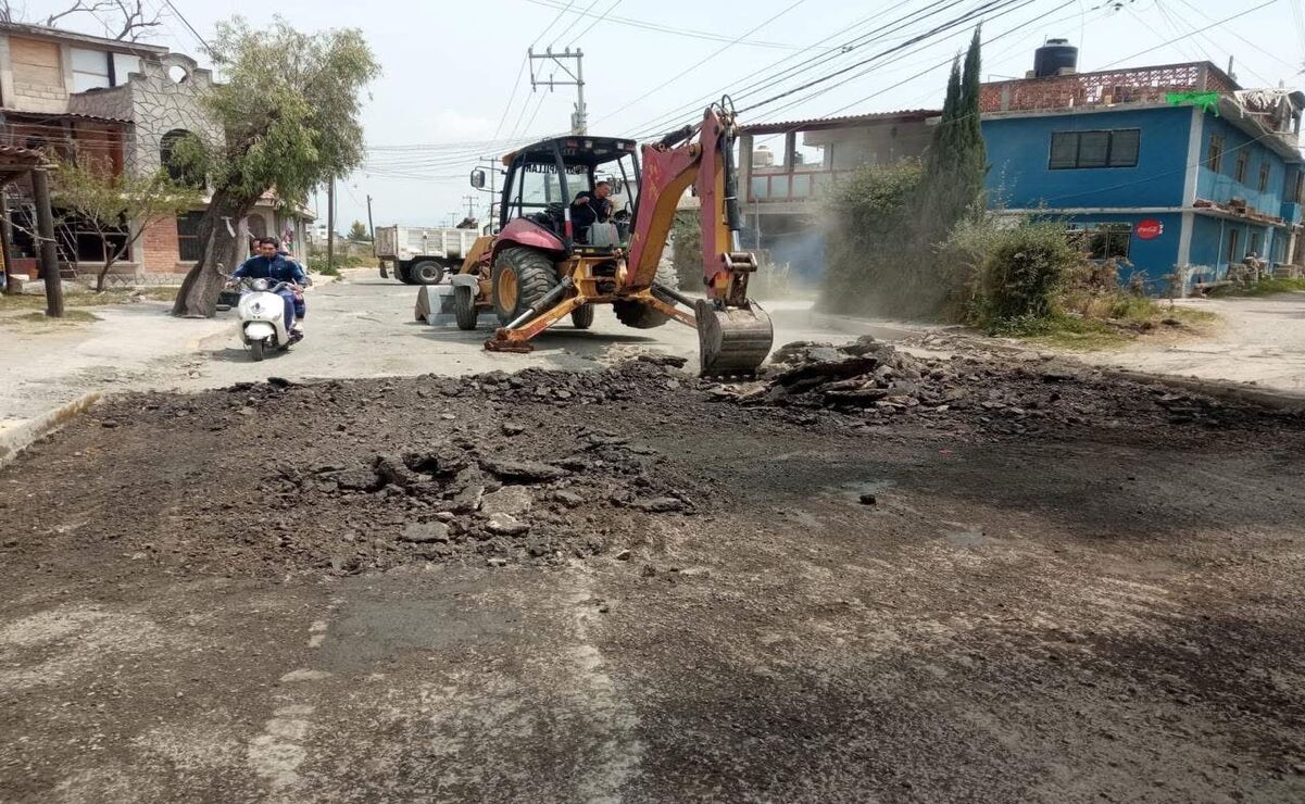 El 20 de enero iniciaron las obras de construcción del magno colector en Metepec. Foto: Especial