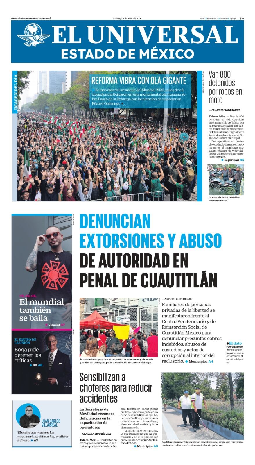 Portada del 07 de junio