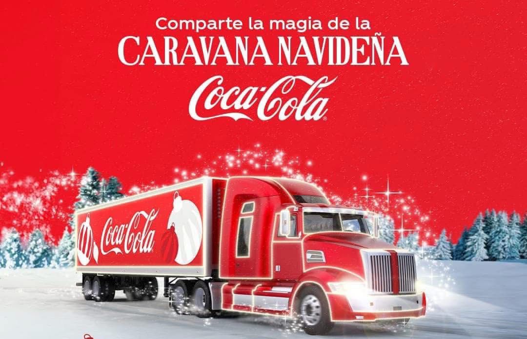 La Caravana Navideña de Coca-cola se llevará a cabo el 14 de diciembre. Foto Especial