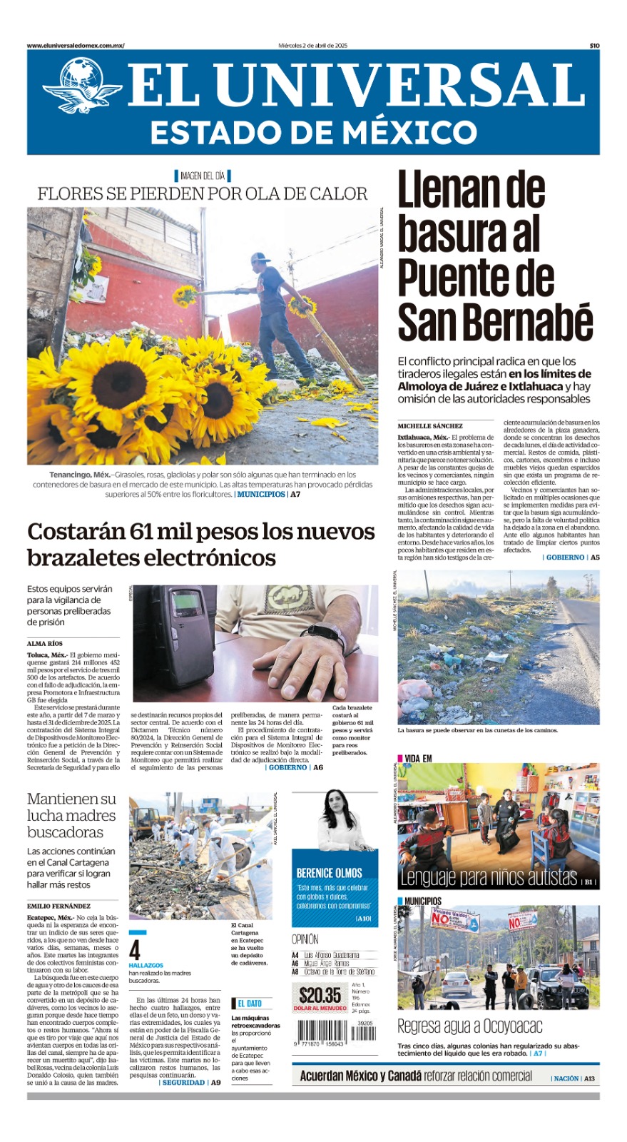 Portada Edomex 2 de abril 2025