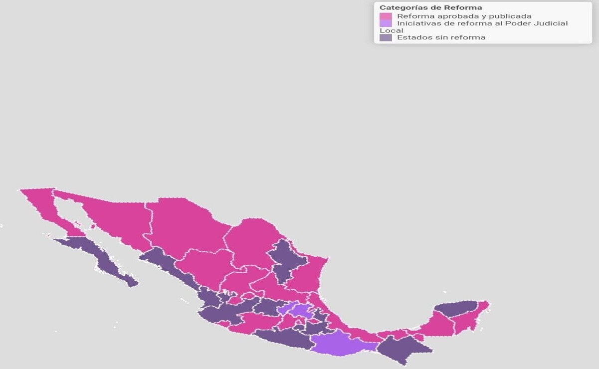 El Instituto Nacional Electoral ha implementado un mapa interactivo para dar a conocer el avance de las reformas a las Constituciones locales / Foto: Especial