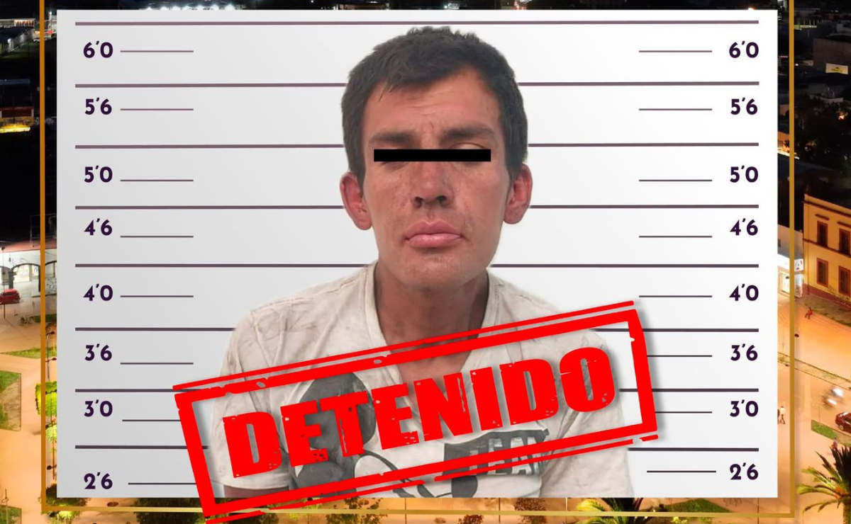 Policía de Zumpango detiene a Ricardo "N", señalado como el responsable de robar rejillas pluviales Foto: Especial