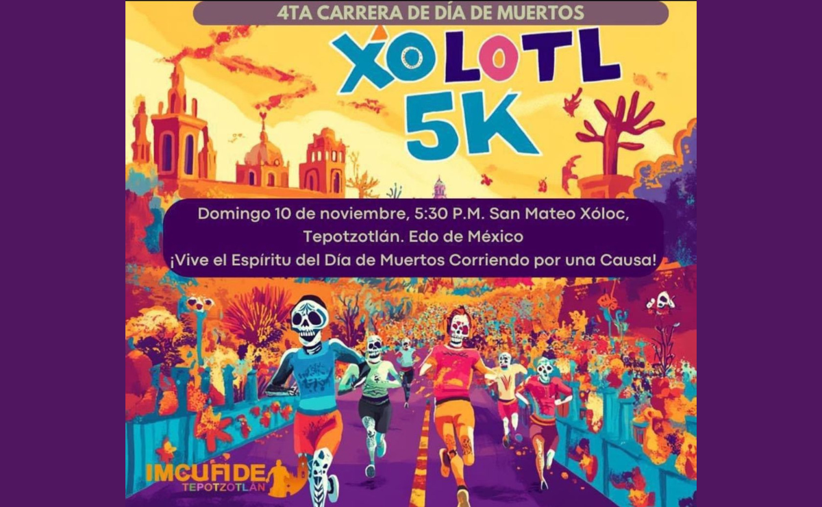 Carrera de 5 km por Día de Muertos Foto: Especial