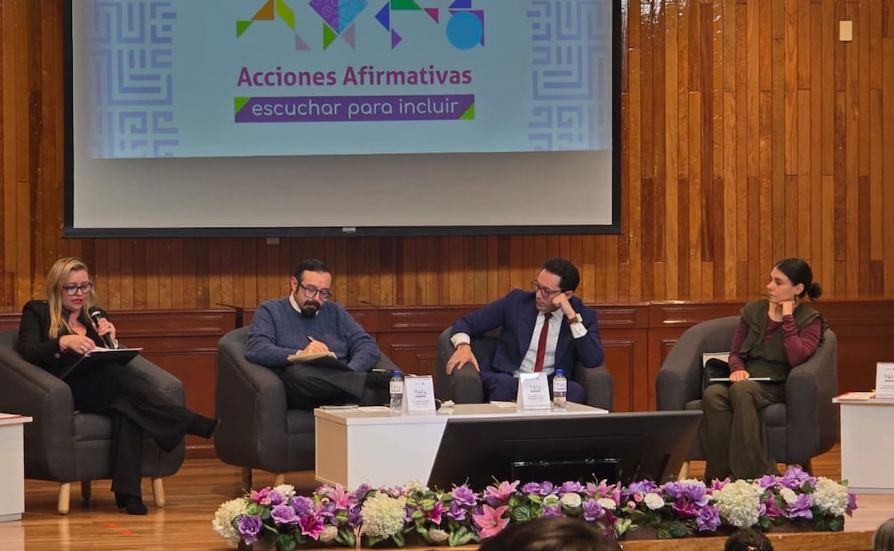 Conferencia de prensa del foro "Acciones Afirmativas: escuchar para incluir, evaluación y prospectiva hacia el 2027". Foto Especial
