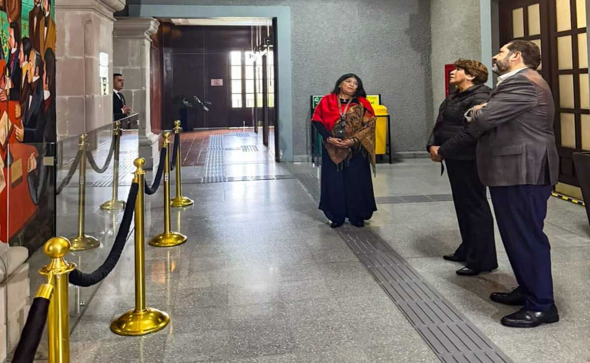 La gobernadora sostuvo un encuentro privado en el Congreso local / Foto: Especial