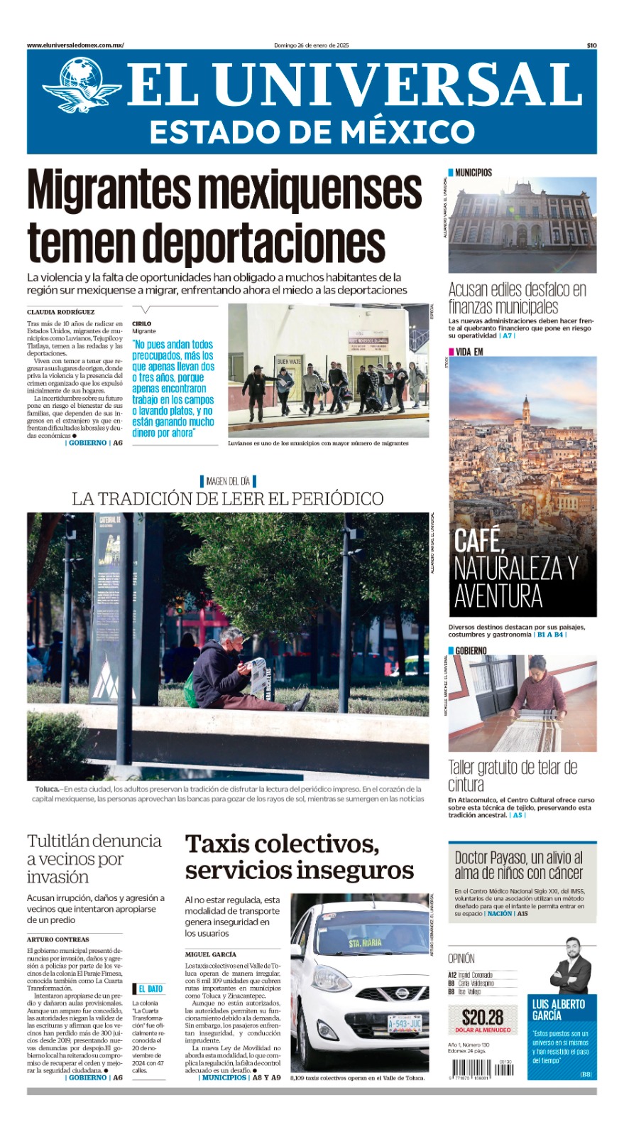 Portada Edomex 26 de enero 2025