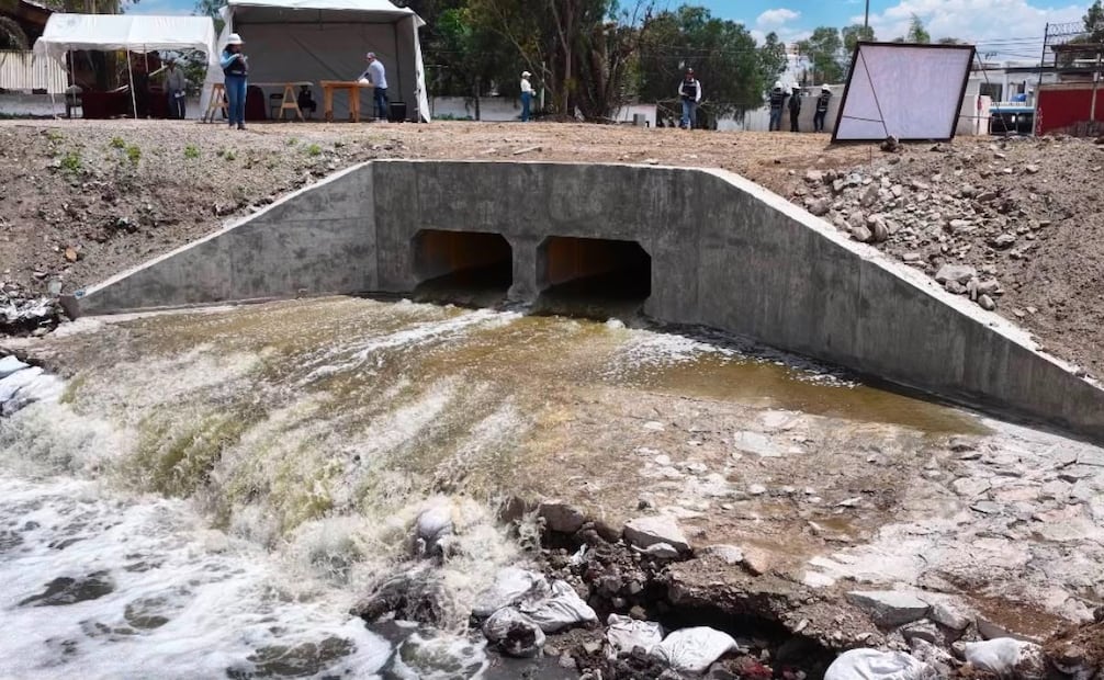 Avanzan las obras en la segunda etapa del Colector Chalco para evitar históricas inundaciones en colonias como Jacalones y Culturas de México. Foto Especial