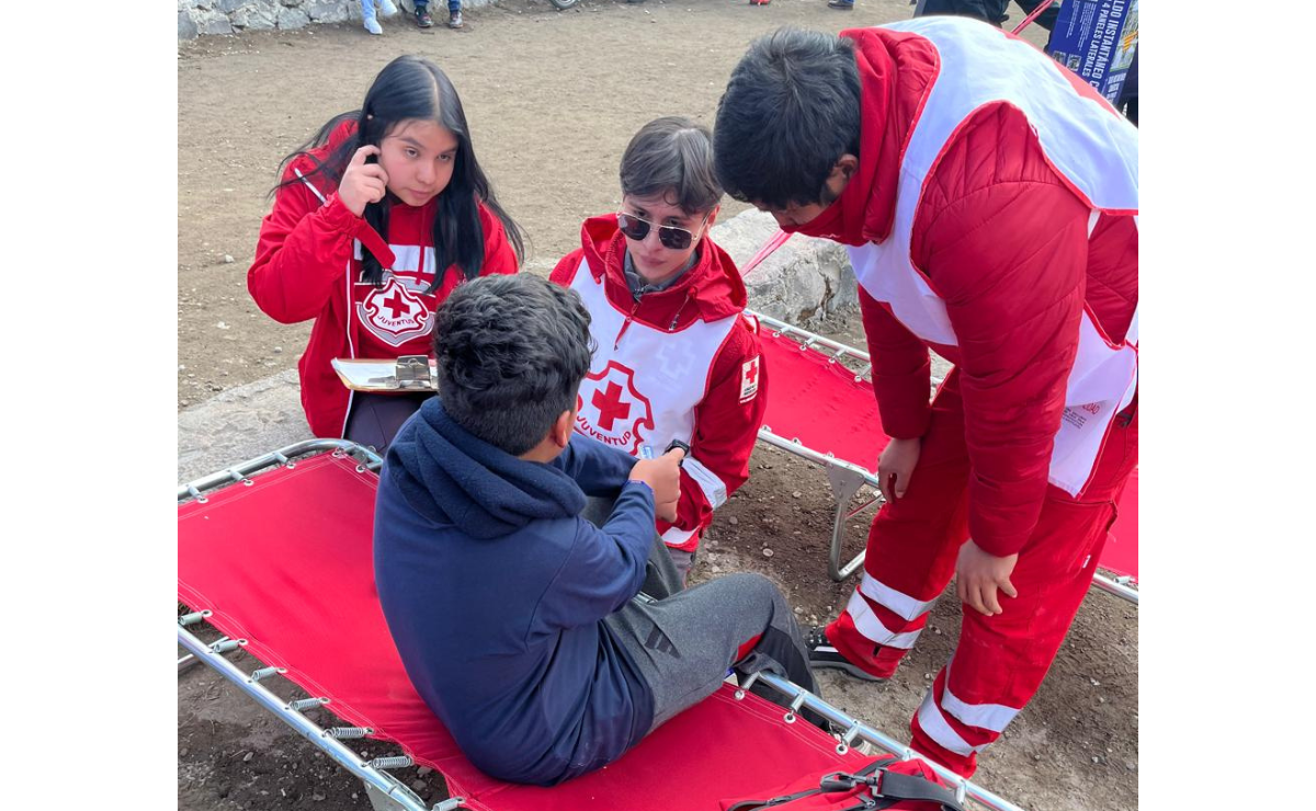 238 personas recibieron atención médica por la Cruz Roja en el Nevado de Toluca. Foto: Especial