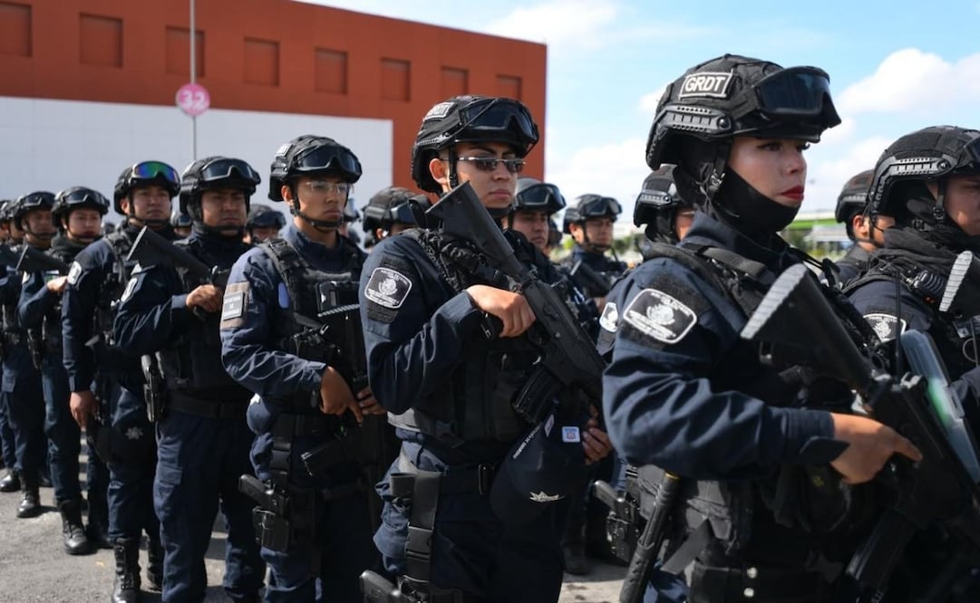 Elementos de seguridad estatal participan en operativos contra distintos delitos en el Estado de México. Foto especial