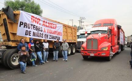 Transportistas de Zimapán se deslindan de bloqueos en Pachuca y Edomex