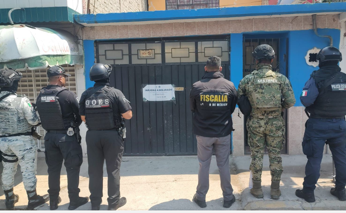 Fuerte operativo contra despojo en Edomex Oriente; recuperan 37 inmuebles, 11 en Ecatepec. Foto: Especial