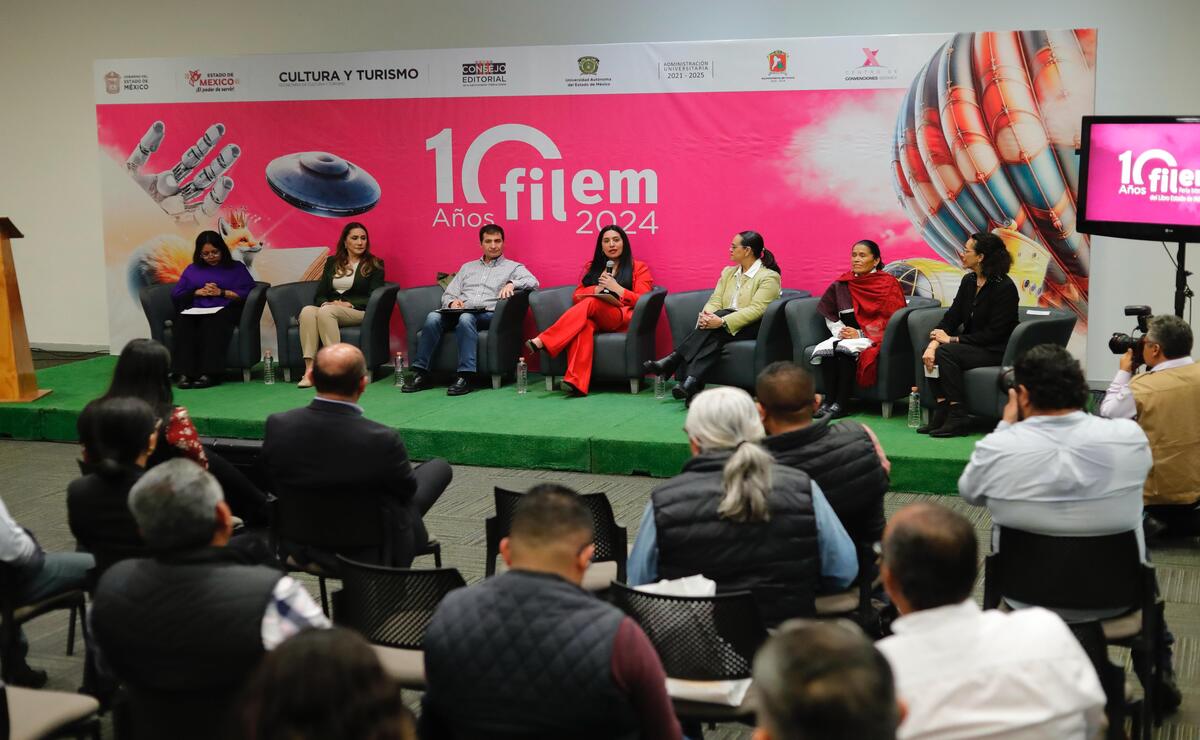 Conferencia de prensa de la FILEM 2024. Foto: Archivo El Universal Edomex