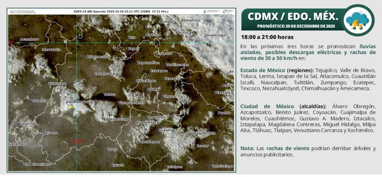 Los ciudadanos podrían enfrentar rachas de viento de hasta 50 km/h y ambiente gélido en las principales zonas urbanas del estado. Foto Especial