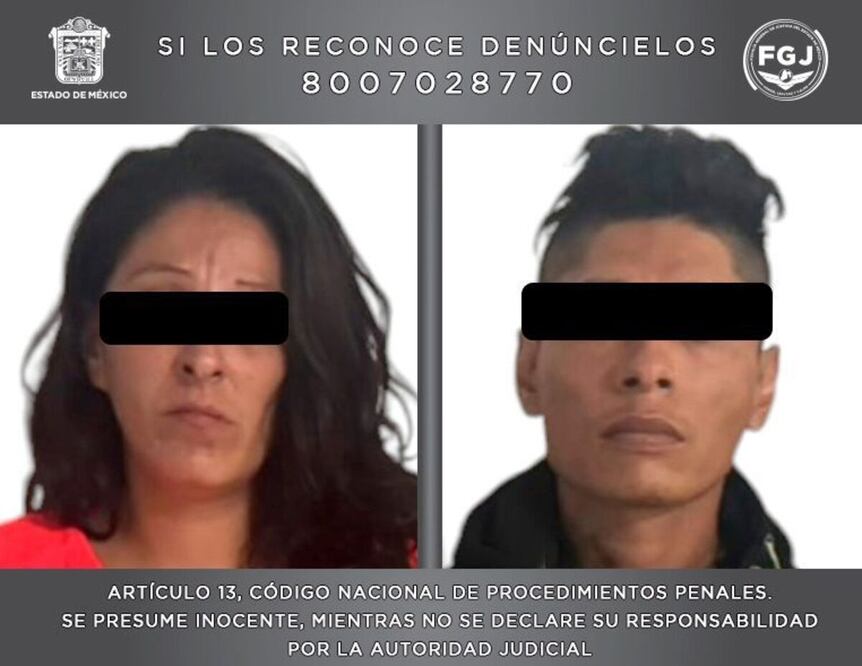 Cristina Evelyn y Armando son investigados por extorsión en Ecatepec. Foto especial