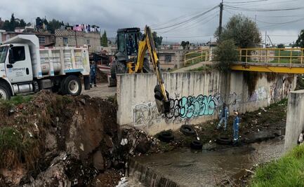¡Limpieza profunda! Metepec evita inundaciones retirando 56 toneladas de basura de canales