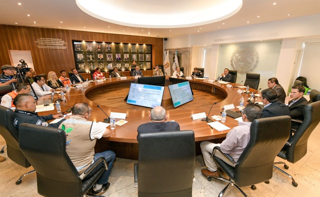 El Consejo Municipal de Protección Civil de Atizapán de Zaragoza se declara en sesión permanente para coordinar la estrategia preventiva ante las lluvias de 2026. Foto Especial