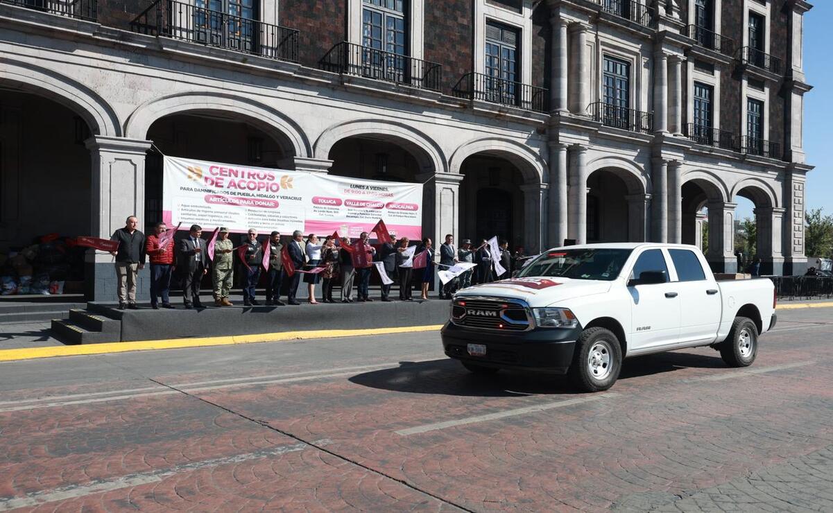 El Tribunal Superior de Justicia del Estado de México aportó 46 toneladas de ayuda / Foto Alejandro Vargas