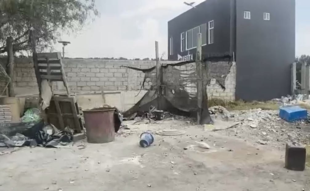 El incidente ocurrió en el módulo 23 de la zona permitida por la Sedena para la fabricación de pirotecnia. Foto Especial