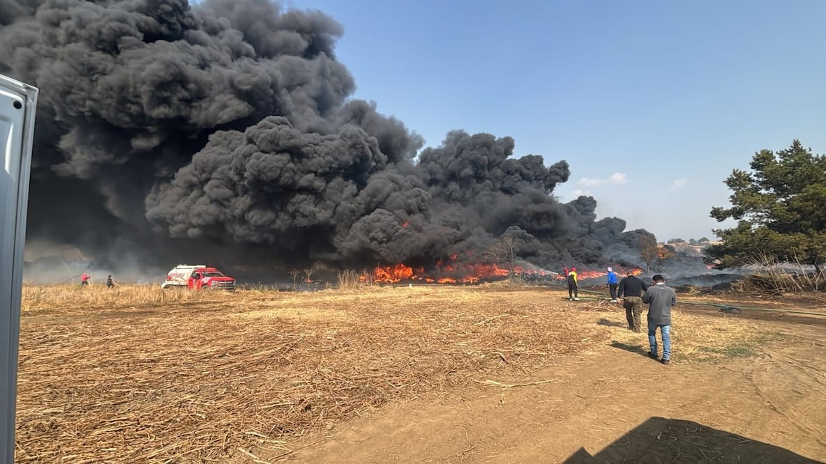 Las llamas superaron en ocasiones los 15 metros de altura. Foto Especial