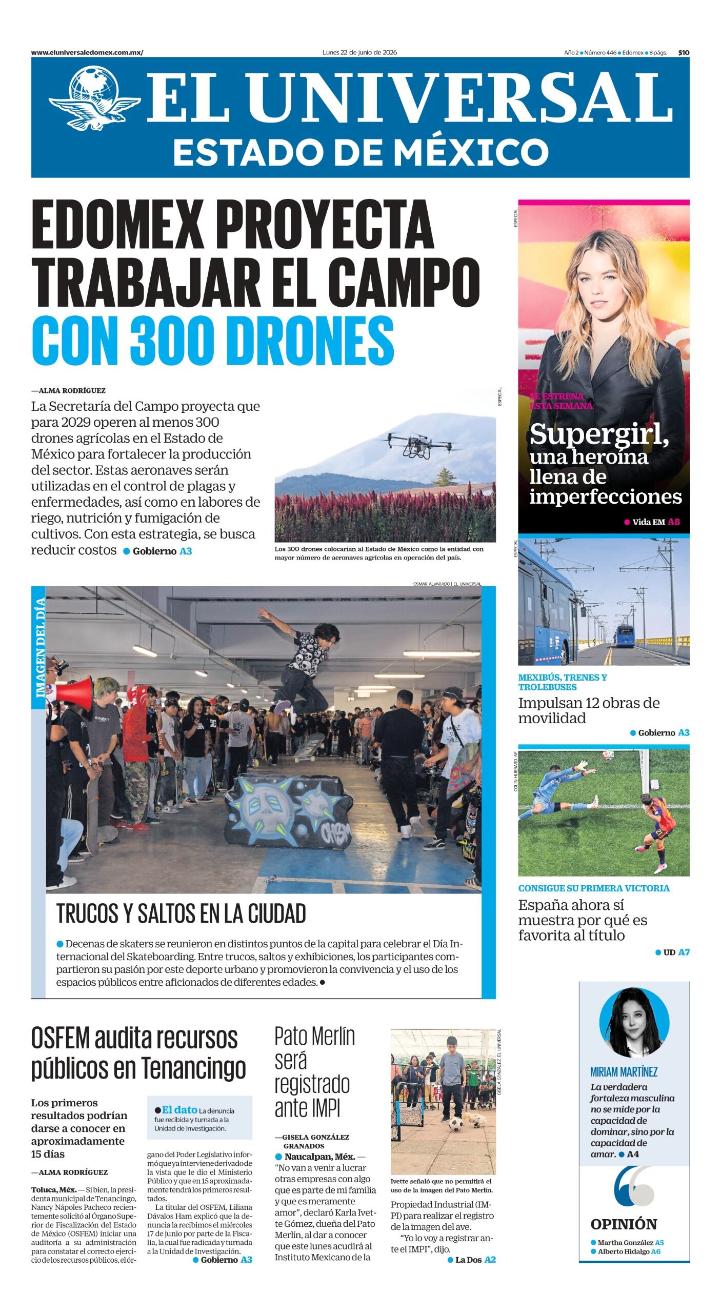 Portada 22 de junio de 2026