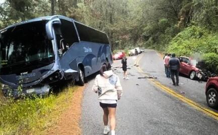 Tragedia en la carretera Toluca-Tejupilco: Choque entre autobús y auto deja un muerto