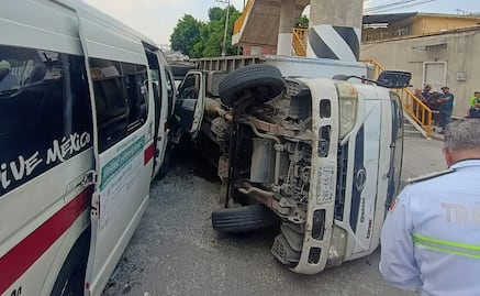 Accidente en la México-Pachuca deja 13 personas lesionadas
