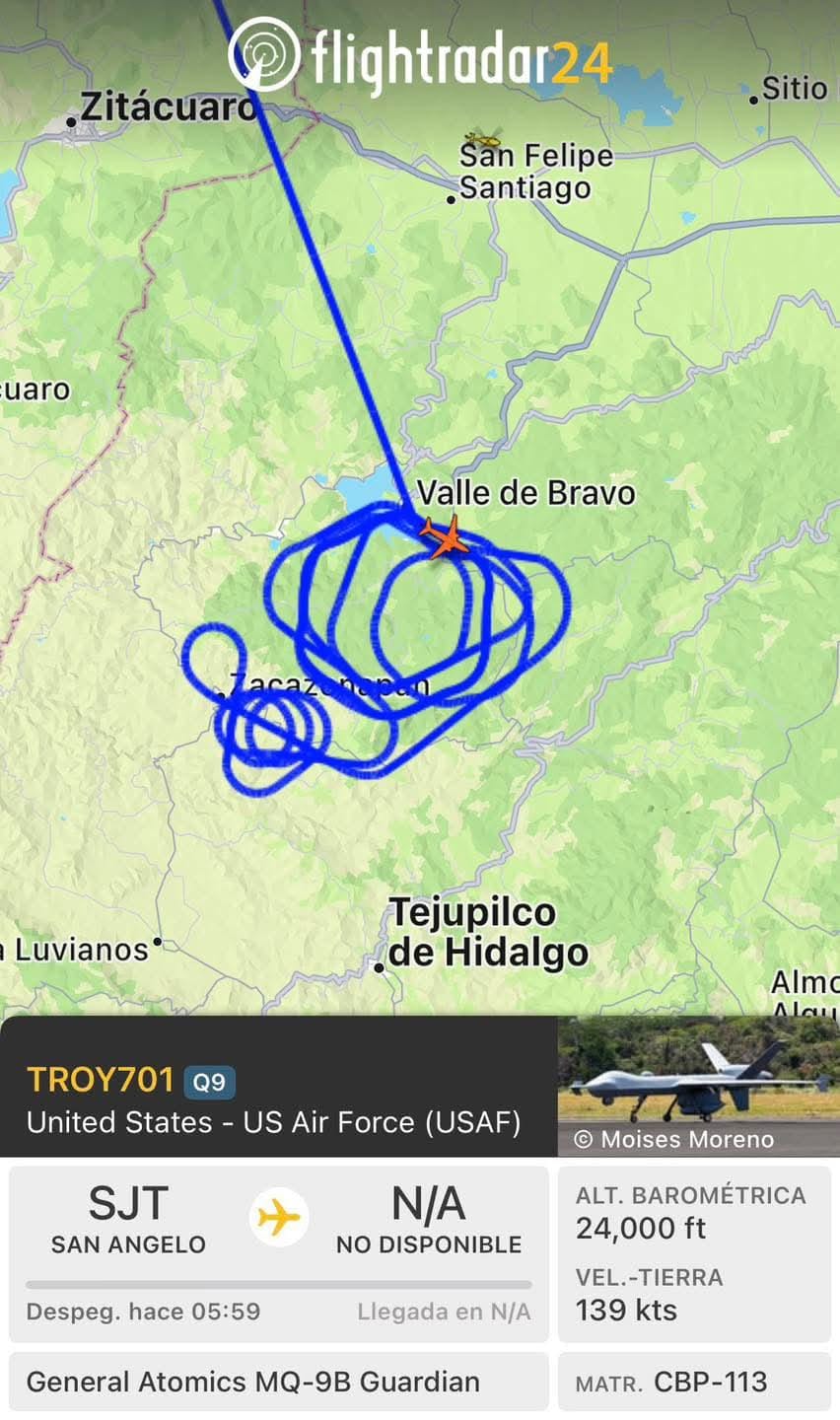 Ingresó al espacio aéreo mexicano desde Ciudad Acuña, Coahuila / Foto Especial