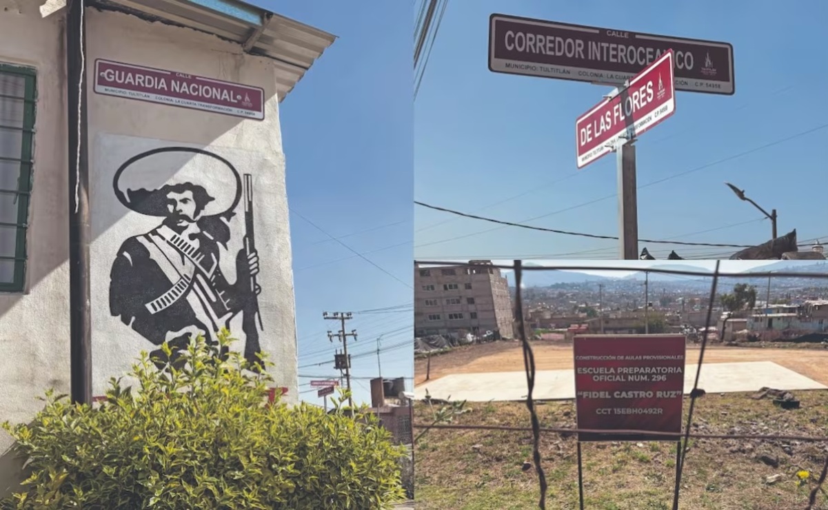 Habitantes de Tultitlán expresan sus molestias tras cambio de nombres de calles y colonias a referencias de la 4T. Foto: Arturo Contreras