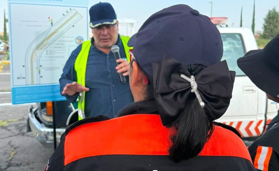 Más de 100 elementos de seguridad de 17 municipios participaron en una capacitación sobre seguridad vial en Chimalhuacán. Foto especial