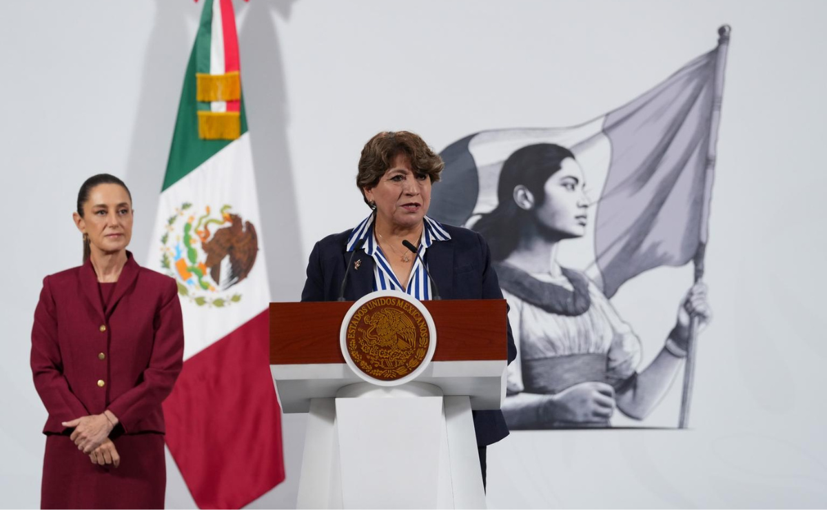 Delfina Gómez y Claudia Sheinbaum anuncian 10 nuevos centros de cuidado infantil para el Edomex. Foto: Especial