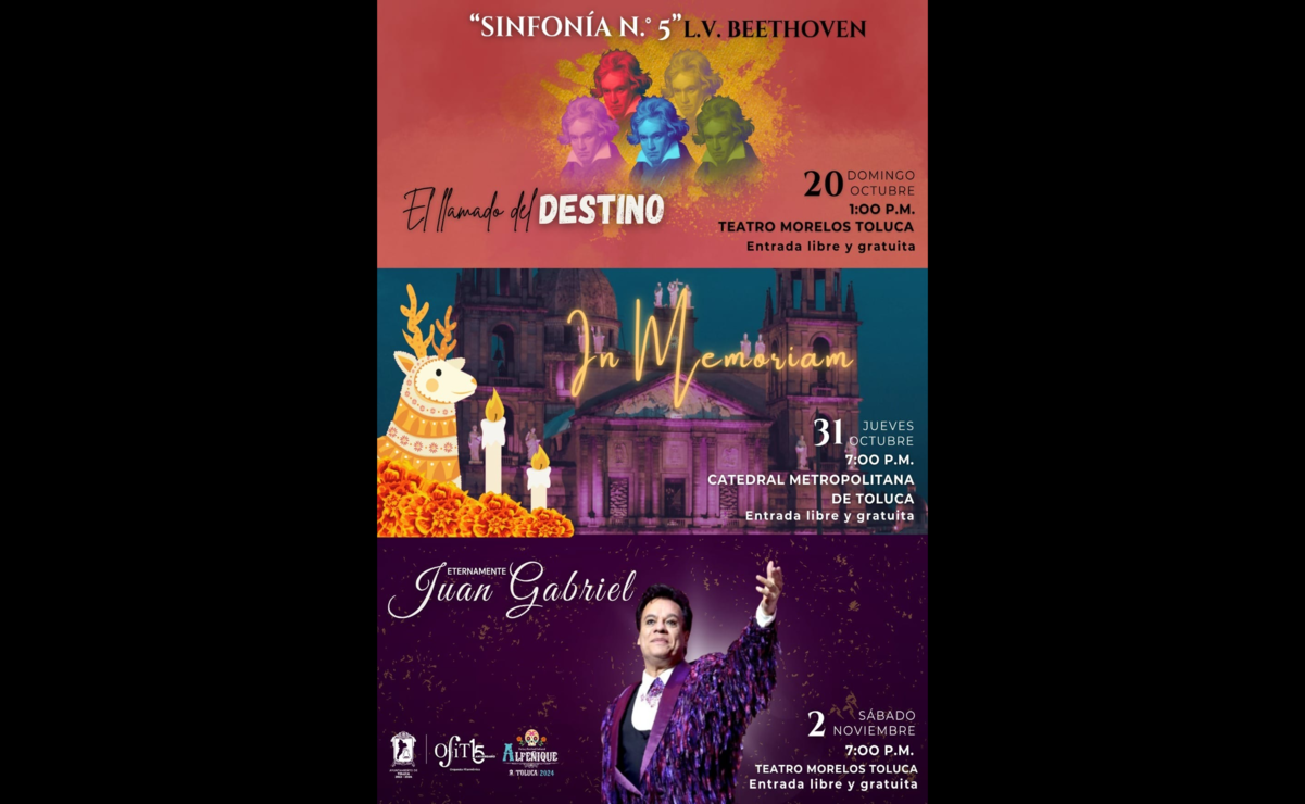 La OFiT presentará tres conciertos gratuitos que combinan la música y las tradiciones. Foto: Especial.