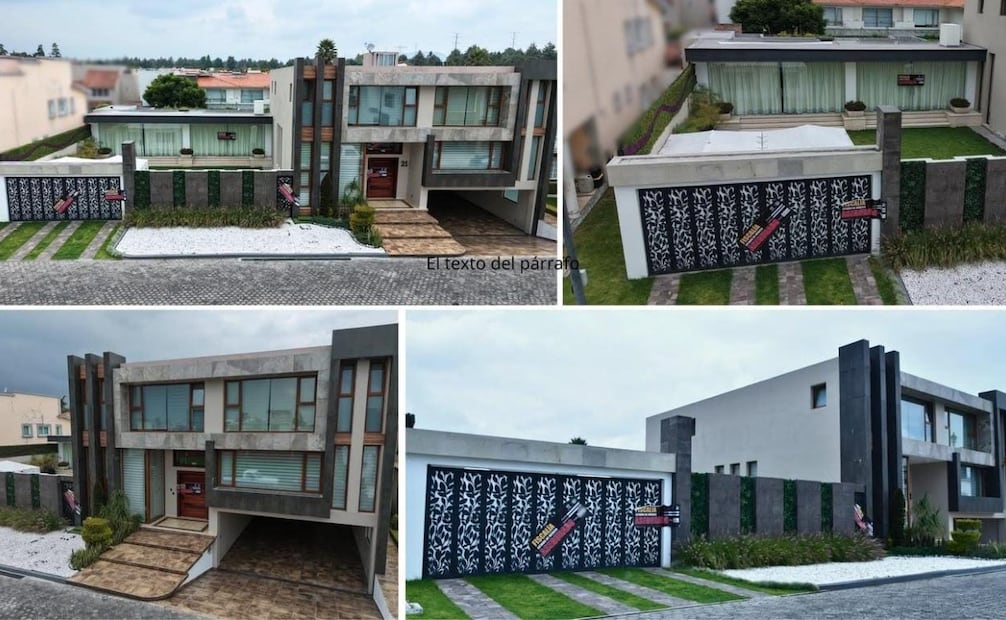 Una de las residencias ubicadas en el fraccionamiento La Providencia, en Metepec, señalada como centro de operación del grupo. Foto especial