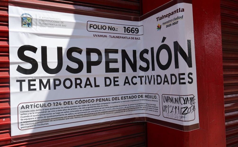 Cuatro establecimientos comerciales fueron suspendidos temporalmente debido a diversas anomalías administrativas. Foto Especial