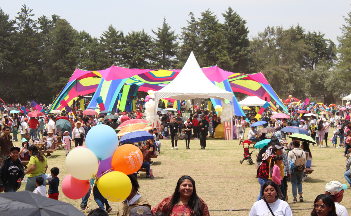 Miles de niños disfrutaron de un día lleno de diversión en el Parque Metropolitano de Toluca. Foto: Especial