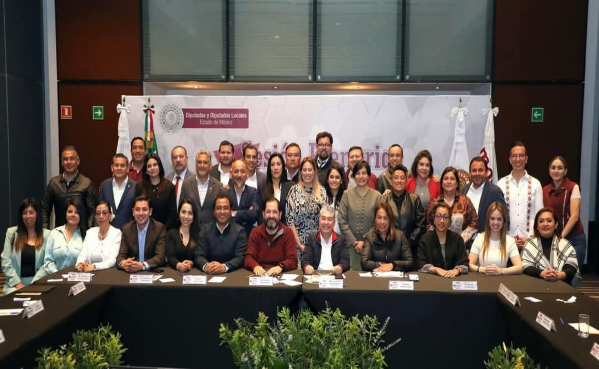 Las y los diputados de Morena sostienen su segundo encuentro con funcionarios del gobierno del Estado de México / Foto: Especial