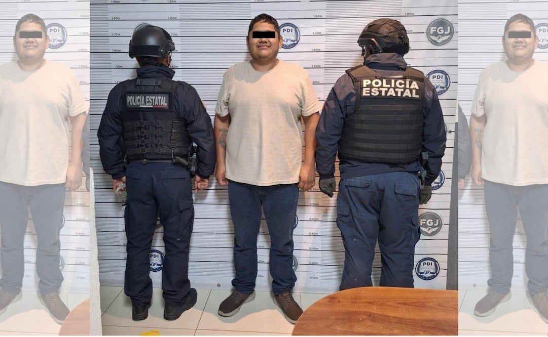 El detenido y los objetos asegurados quedaron a disposición del Ministerio Público. Foto especial