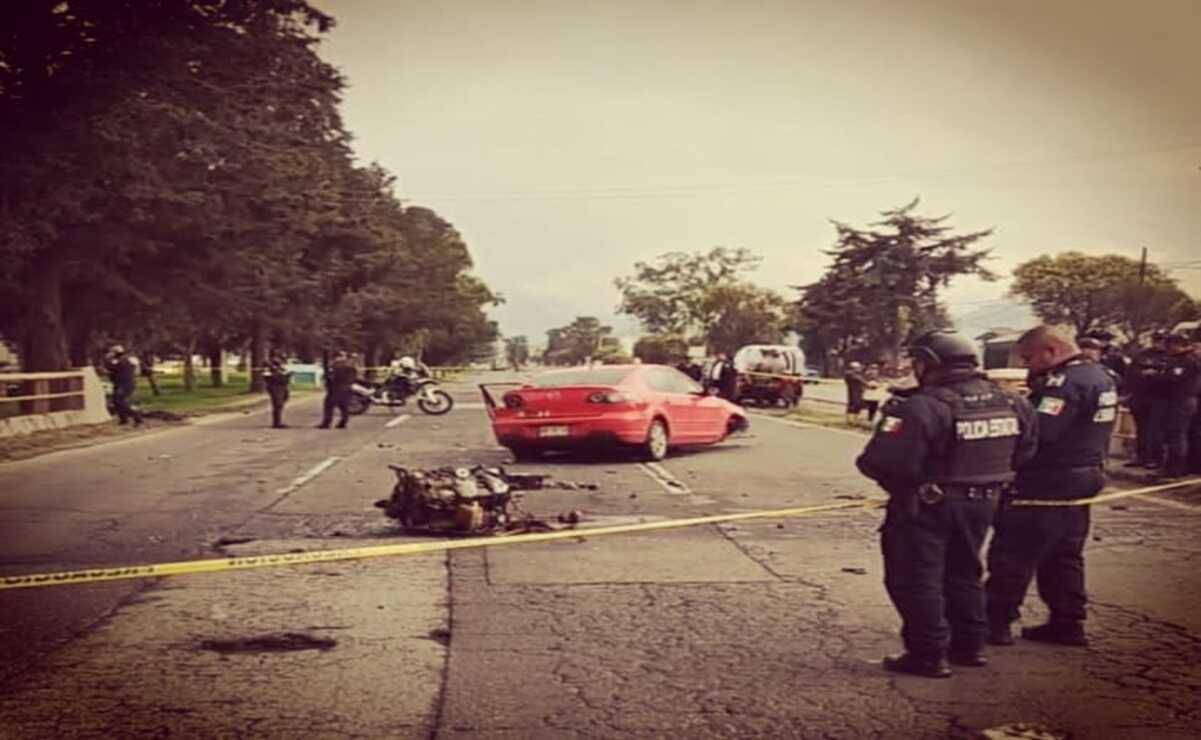 Muere elemento de la Secretaría de Seguridad del Edomex en trágico accidente en la carretera Toluca-Palmillas