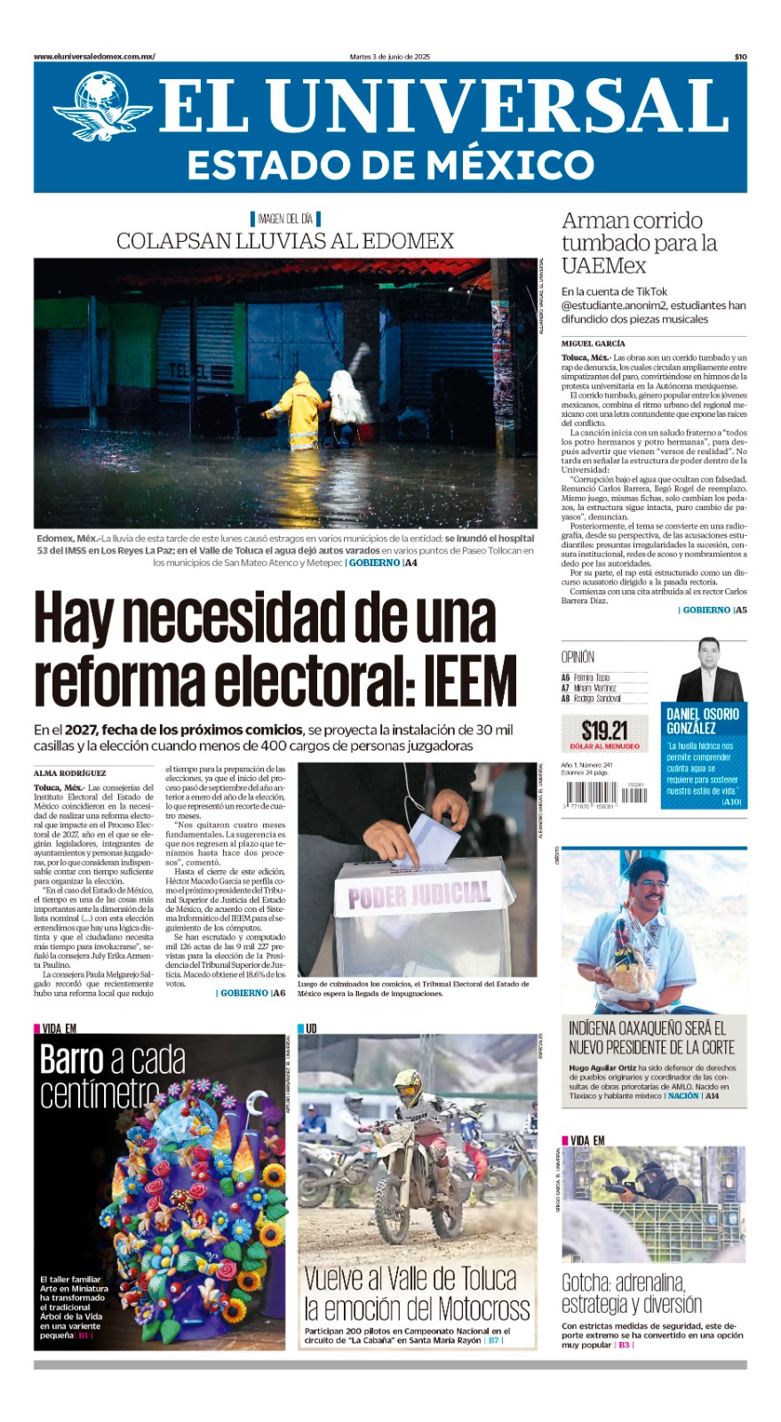 Potada 3 de junio 2025