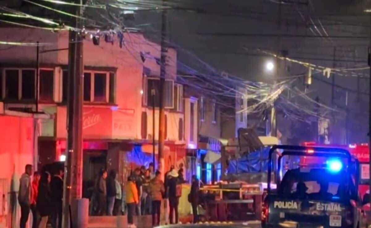 Un hombre sin vida y dos más lesionados fue el saldo de una riña durante las fiestas patronales en San Lorenzo Tepaltitlán. Foto: Especial