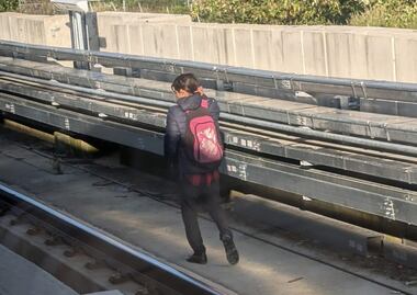 Servicio del Tren El Insurgente es interrumpido por persona que caminaba en las vías