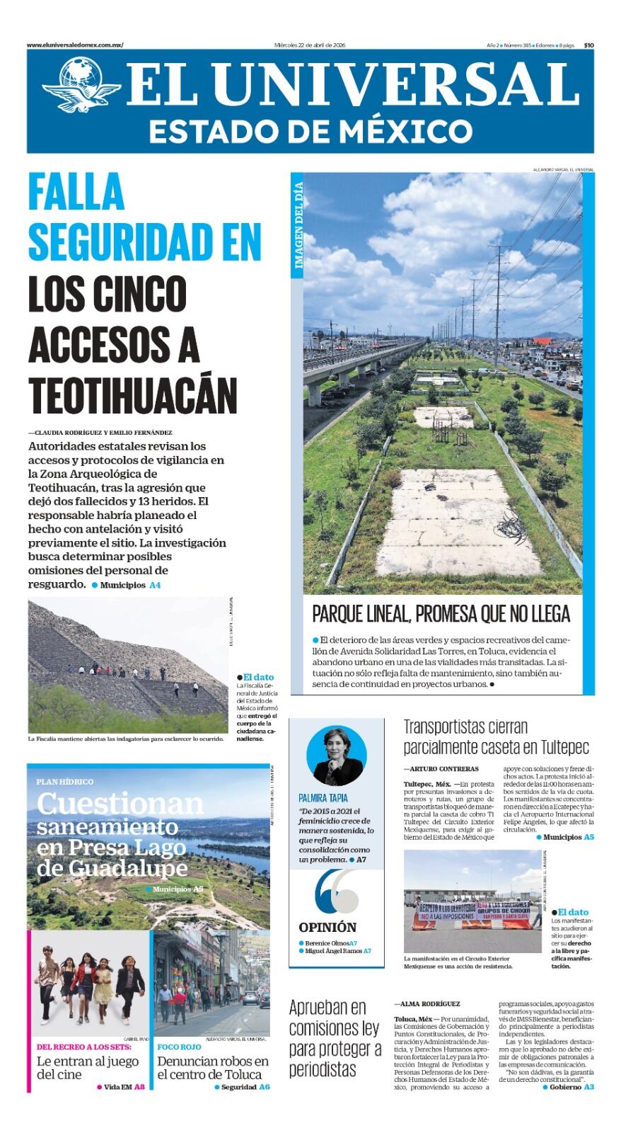 Portada 22 de abril de 2026
